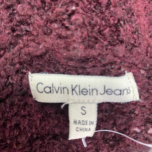 Calvin Klein Maroon Cowl Neck Sweater Dress size Small NWOT - Picture 10 of 11